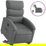 Maison Chic Električni naslanjač - Relax naslanjač s funkcijo vstajanja temno siv, (22062604) | Shoptok.si