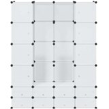  Modularni ormarić s 18 pretinaca bijeli 37 x 146 x 180,5 cm | shoptok.hr