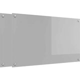 vidaXL Zaščita za kuhinjo 2 pcs Svetlo siva 100 x 60 cm kaljeno steklo | Shoptok.si