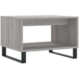 vidaXL Klubska mizica siva sonoma 60x50x40 cm inženirski les | Shoptok.si