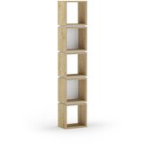 Marckeric Bijela/u prirodnoj boji biblioteka u dekoru hrasta 32x167 cm Lofty – | shoptok.hr