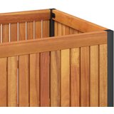  Vrtna sadilica 110 x 30 x 27,5 cm masivno drvo bagrema i čelik | shoptok.hr