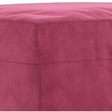  3-dijelni set sofa s jastucima crvena boja vina baršunasti | shoptok.hr