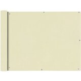 vidaXL Balkonsko Platno Oksford Tekstil 90x400 cm Kremne Barve Cene