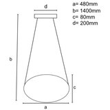  LED prigušiva luster na sajli LED/40W/230V 3000-6500K crna + daljinski upravljač | Eponuda.com
