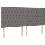  Za krevet s uzglavljem tamnosivi 180 x 200 cm od tkanine | shoptok.hr