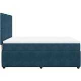  box spring s madracem plavi 160 x 200 cm baršunasti | shoptok.hr