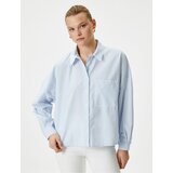 Koton Oversize Shirt Pocket Detailed Buttoned Long Sleeve Cene