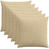  Presvlaka za jastuk 6 pcs ALMELO Siva zelena 60 x 60 cm Kord | shoptok.hr