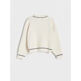 Reserved - Džemper s ukrasnim gumbima - krem | shoptok.hr