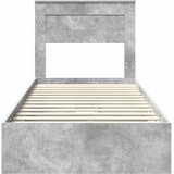 Krevet s od storage Betonski sivi 90 x 190 cm Konstruirano drvo | Eponuda.ba