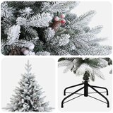  Umjetno božićno drvce s nogom 150 cm PVC i metal Slike