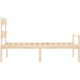 Krevet za starije s uzglavljem 90x200 cm od masivnog drva | Eponuda.com