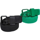 Urban Classics Accessoires Elastic Belt Set Kids black/bodegagreen | shoptok.hr