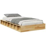  Okvir kreveta bez madraca 90x190 cm puno drvo hrast | shoptok.hr