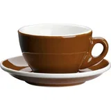 Skodelica za cappuccino ROMA - kostanjevo rjava