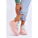 Kesi Women's slip-on sock shoes GOE JJ2N4081 Light pink