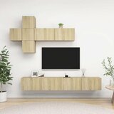  7-dijelni set TV ormarića boja hrasta sonome od iverice | shoptok.hr