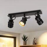 Nettlife Črna stropna svetilka, vintage, GU10, kuhinjska svetilka za nastavljive 3 vintage plamene, (22117002) Cene