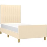  Okvir kreveta bez madraca Krem 80x200cm Tkanina | shoptok.hr
