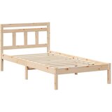  Krevetna konstrukcija Smeđa 90 x 200 cm Čvrsto borovo drvo | shoptok.hr