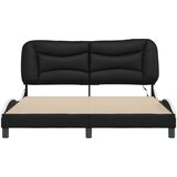  Okvir kreveta LED crno-bijeli 160 x 200 cm od umjetne kože | shoptok.hr