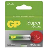  Baterija GP SUPER alkalna LR6 AA 5 kos 5/1 | Shoptok.si