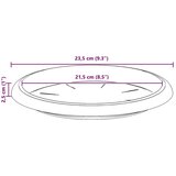  Krožni cvetlični pladenj 6 pcs Kamnito rdeča Ø 23,5 x 2,5 cm, (5000207811) | Shoptok.si