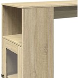  Barski stol s držačima boja hrasta sonome 101x40x103 5cm drveni | shoptok.hr