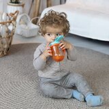 Baboo Cup with Silicone Straw and Gravity Ball skodelica s slamico Sea Life 9m+ 300 ml | Shoptok.si