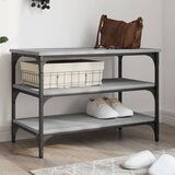  The Living Store Klop za čevlje siva sonoma 70x38,5x49 cm inženirski les - Klop Za Čevlje, (21485982) | Shoptok.si