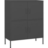 Furnova Omara za shranjevanje antracitna 80x35x101,5 cm jeklo, (21954114) | Shoptok.si