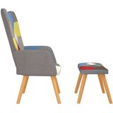  Stolica za opuštanje s osloncem za noge patchwork od tkanine | shoptok.hr