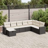 vidaXL 8-dijelni set vrtnih sofa od poliratana s jastucima crni | shoptok.hr