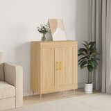 vidaXL Komoda sonoma hrast 69,5x34x90 cm inženirski les | Shoptok.si