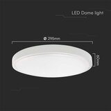 LED plafonsko svetlo za kupatilo LED/24W/230V IP44 3000K prečnik 29 cm belo | Eponuda.com