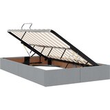  Otomanski krevet s pohranom Svijetlo siva 120 x 200 cm tkanina | shoptok.hr