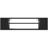 Viseći TV ormarić crni 100 x 30 x 26,5 cm konstruirano drvo | shoptok.hr