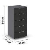 Modern Living Nočna Omarica Mars, Siva | Shoptok.si