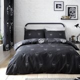 Catherine Lansfield Temno siva otroška posteljnina za zakonsko posteljo 200x200 cm Skulls – | Shoptok.si