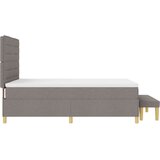 Box Postelja z vzmetnico z vzmetnico Taupe 160 x 200 cm blago, (5000141890) | Shoptok.si