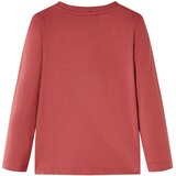  Dječja majica s dugim rukavima tamnocrvena 128 | Eponuda.com