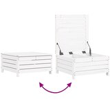  3-dijelni set vrtnih sofa bijeli od masivne borovine | Eponuda.com