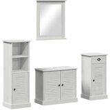  Set namještaja za kupaonicu s ladicama 4 pcs Antič White | shoptok.hr