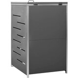  Enojna lopa za smetnjak 69x77,5x115 cm nerjaveče jeklo, (20753619) | Shoptok.si