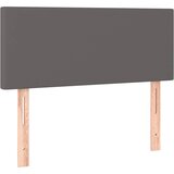  s oprugama i madracem sivi 90 x 200 cm od umjetne kože | shoptok.hr