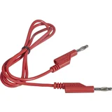 merilni kabel [lamelni vtič 4 mm - lamelni vtič 4 mm] 1.00 m rdeča 1 kos, (20423066)