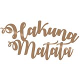 Wallity Zidna dekoracija Hakuna Matata, 70x35 cm, 1.5 mm, Bakar Cene