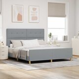  Krevetna konstrukcija Svjetlosiva 180 x 200 cm tkanina | shoptok.hr