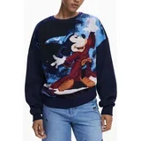 ženski plavi zip-up sweatshirt